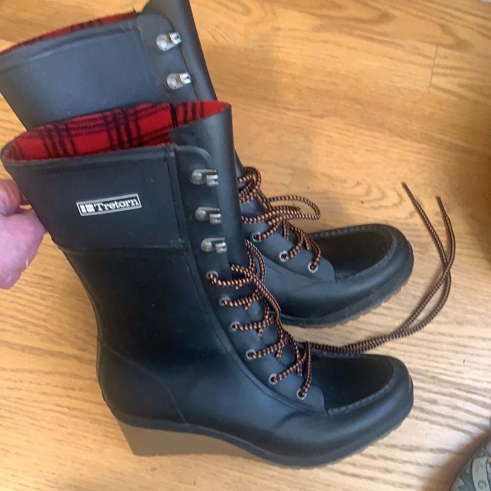Tretorn lace up wedge rain boots *SOLD*